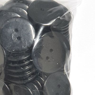 black all-purpose buttons