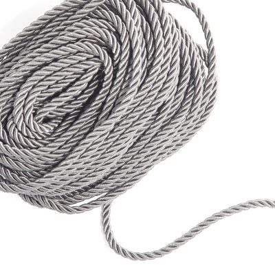 grey 5mm twisted cord