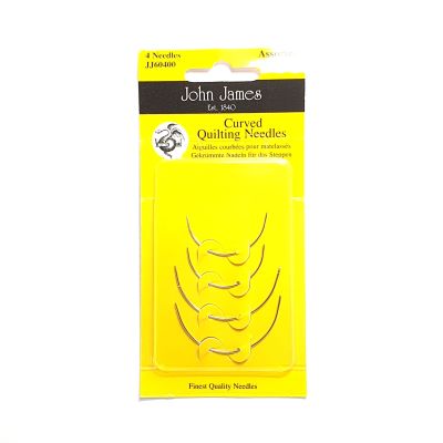 John James curved quilting needles
