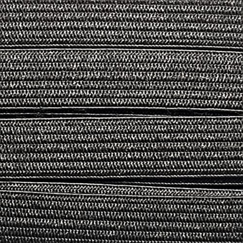 Elastic Braid . Black . 12mm x 1m