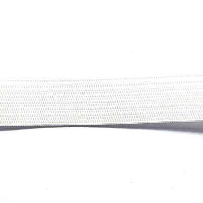 Elastic Braid . White . 20mm x 1m