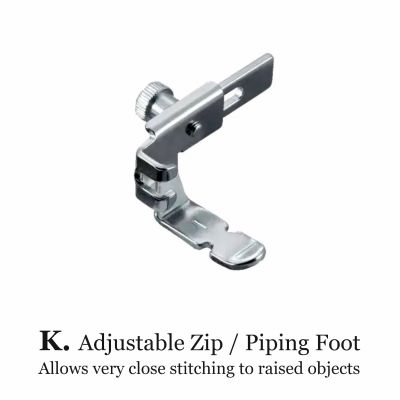 K. Adjustable Zip / Piping